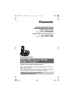 Предварительный просмотр 1 страницы Panasonic KX-TG6551BX Operating Instructions Manual