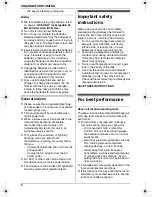 Preview for 6 page of Panasonic KX-TG6561AL Operating Instructions Manual