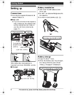 Предварительный просмотр 8 страницы Panasonic KX-TG6582T Operating Instructions Manual