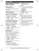 Предварительный просмотр 14 страницы Panasonic KX-TG6582T Operating Instructions Manual