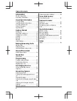 Preview for 2 page of Panasonic KX-TG6591C Operating Instructions Manual