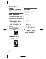 Preview for 8 page of Panasonic KX-TG6591C Operating Instructions Manual