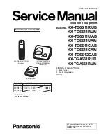 Preview for 1 page of Panasonic KX-TG6611CAB Service Manual