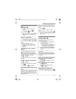 Preview for 17 page of Panasonic KX-TG6611FX Operating Instructions Manual