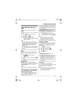 Предварительный просмотр 17 страницы Panasonic KX-TG6611NZ Operating Instructions Manual