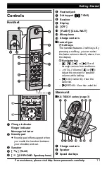 Предварительный просмотр 11 страницы Panasonic KX-TG6631 Operating Instructions Manual