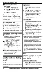 Предварительный просмотр 18 страницы Panasonic KX-TG6631 Operating Instructions Manual