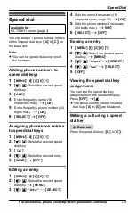 Предварительный просмотр 25 страницы Panasonic KX-TG6631 Operating Instructions Manual