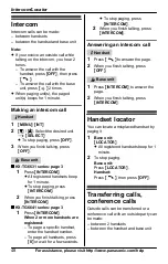 Предварительный просмотр 48 страницы Panasonic KX-TG6631 Operating Instructions Manual