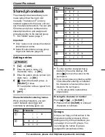 Предварительный просмотр 22 страницы Panasonic KX-TG6632B Operating Instructions Manual