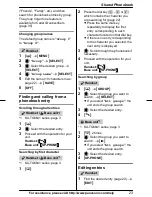 Предварительный просмотр 23 страницы Panasonic KX-TG6632B Operating Instructions Manual