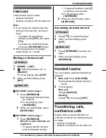 Предварительный просмотр 47 страницы Panasonic KX-TG6632B Operating Instructions Manual