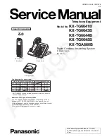 Panasonic KX-TG6641B Service Manual предпросмотр