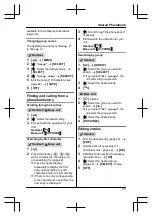 Предварительный просмотр 23 страницы Panasonic KX-TG6642C Operating Instructions Manual