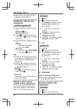 Предварительный просмотр 36 страницы Panasonic KX-TG6642C Operating Instructions Manual