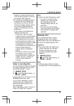 Предварительный просмотр 43 страницы Panasonic KX-TG6642C Operating Instructions Manual