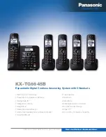 Panasonic KX-TG6645 Specifications предпросмотр