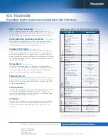 Preview for 2 page of Panasonic KX-TG6645 Specifications