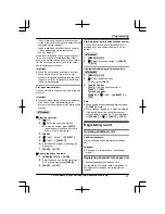 Предварительный просмотр 27 страницы Panasonic KX-TG6671 Operating Instructions Manual