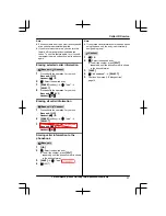 Предварительный просмотр 31 страницы Panasonic KX-TG6671 Operating Instructions Manual