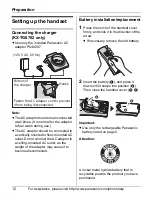 Предварительный просмотр 12 страницы Panasonic KX-TG6700 Operating Instructions Manual