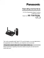 Предварительный просмотр 1 страницы Panasonic KX-TG6700AL Operating Instructions Manual