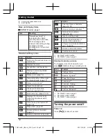 Предварительный просмотр 12 страницы Panasonic KX-TG6711BX Operating Instructions Manual