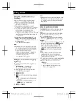 Предварительный просмотр 14 страницы Panasonic KX-TG6711BX Operating Instructions Manual