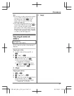 Предварительный просмотр 21 страницы Panasonic KX-TG6711BX Operating Instructions Manual