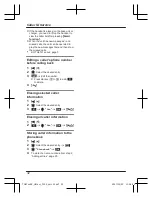 Предварительный просмотр 32 страницы Panasonic KX-TG6711BX Operating Instructions Manual