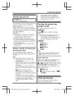 Предварительный просмотр 33 страницы Panasonic KX-TG6711BX Operating Instructions Manual