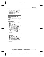 Preview for 23 page of Panasonic KX-TG6711E Operating Instructions Manual