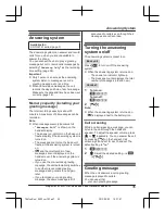 Preview for 35 page of Panasonic KX-TG6711E Operating Instructions Manual