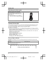 Предварительный просмотр 4 страницы Panasonic KX-TG6711FX Operating Instructions Manual