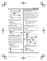 Предварительный просмотр 27 страницы Panasonic KX-TG6711FX Operating Instructions Manual