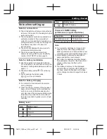 Preview for 11 page of Panasonic KX-TG6711NZ Operating Instructions Manual