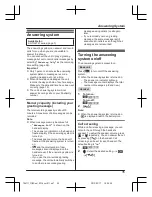 Preview for 35 page of Panasonic KX-TG6711NZ Operating Instructions Manual