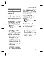 Preview for 39 page of Panasonic KX-TG6711NZ Operating Instructions Manual