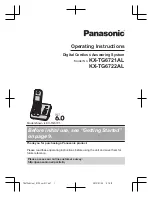 Предварительный просмотр 1 страницы Panasonic KX-TG6721AL Operating Instructions Manual