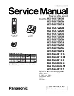 Preview for 1 page of Panasonic KX-TG6721EB Service Manual