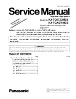 Panasonic KX-TG6723MEB Service Manual preview