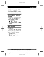 Preview for 15 page of Panasonic KX-TG674SK Operating Instructions Manual