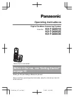 Panasonic KX-TG6801E Operating Instructions Manual preview