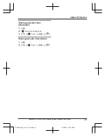 Preview for 29 page of Panasonic KX-TG6801E Operating Instructions Manual