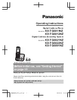 Panasonic KX-TG6811 Series Operating Instructions Manual preview