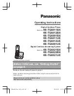 Preview for 1 page of Panasonic KX-TG6811BX Operating Instructions Manual