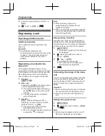 Предварительный просмотр 32 страницы Panasonic KX-TG6823AL Operating Instructions Manual