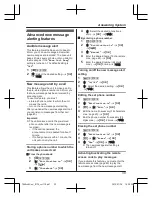 Предварительный просмотр 39 страницы Panasonic KX-TG6823AL Operating Instructions Manual