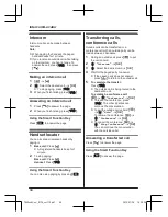 Предварительный просмотр 44 страницы Panasonic KX-TG6823AL Operating Instructions Manual