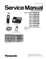 Panasonic KX-TG6841B Service Manual preview